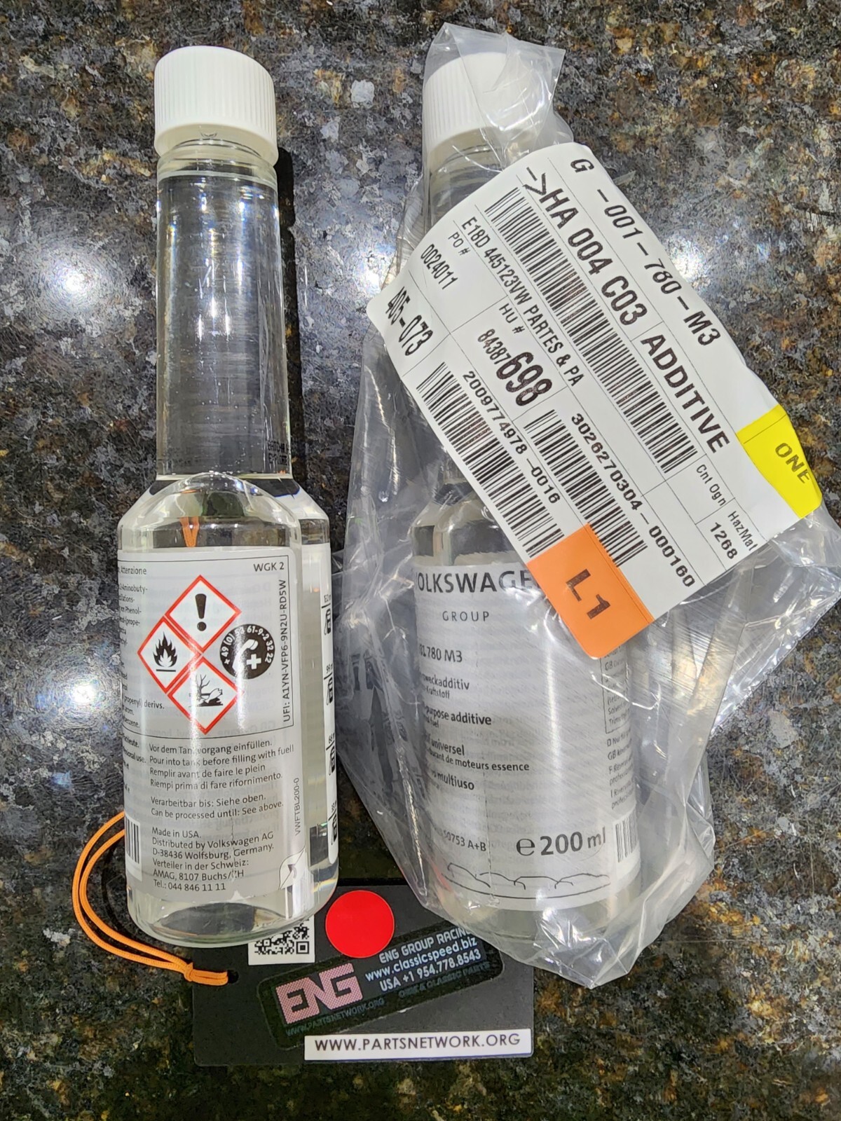 VW FUEL ADDITIVE G001780M3 = G001770A2 4X 90ML PORSCHE AUDI BENTLEY RR SEAT