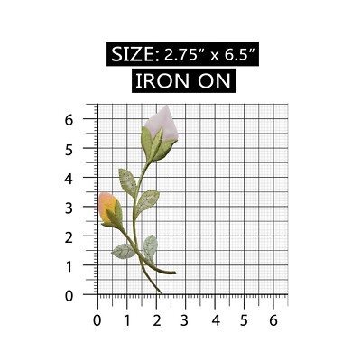 ID 6889 Garden Lace Flowers Patch Blossom Plant Bud Embroidered