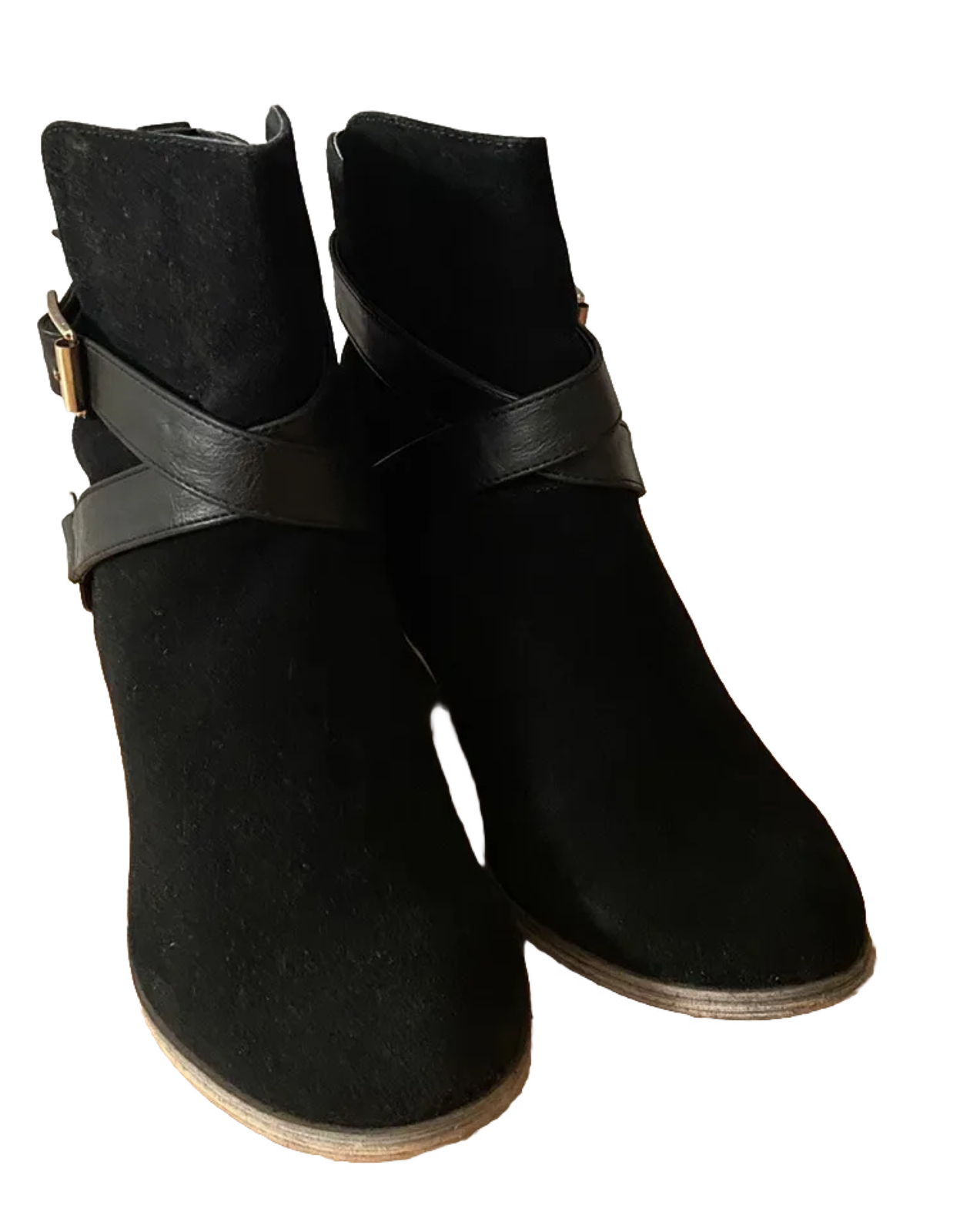 Mixx Shuz Women's Reba Cowgirl Bootie Boots Shoes Black Gold Size 8.5 image 9