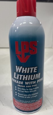 LPS 03816 White Lithium Grease with PTFE - 10 oz Aerosol Can, 1 Can
