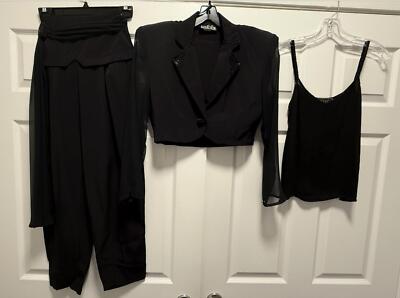 Addiction 3-Pc Power Suit & Express Silk Tank   RARE! 