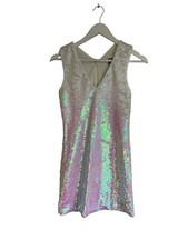 ASOS White Sequin Mini Dress Short NWT Size 8 Party Cocktail