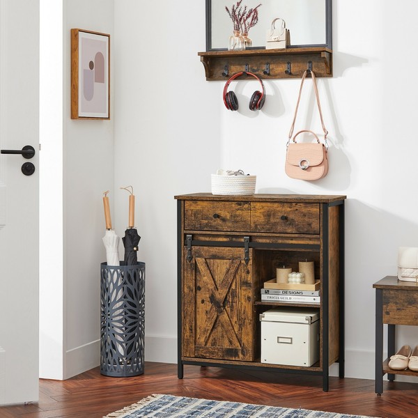 Beistellschrank Sideboard Regalebene KüChenschrank Schublade Kommode LSC100B01-image