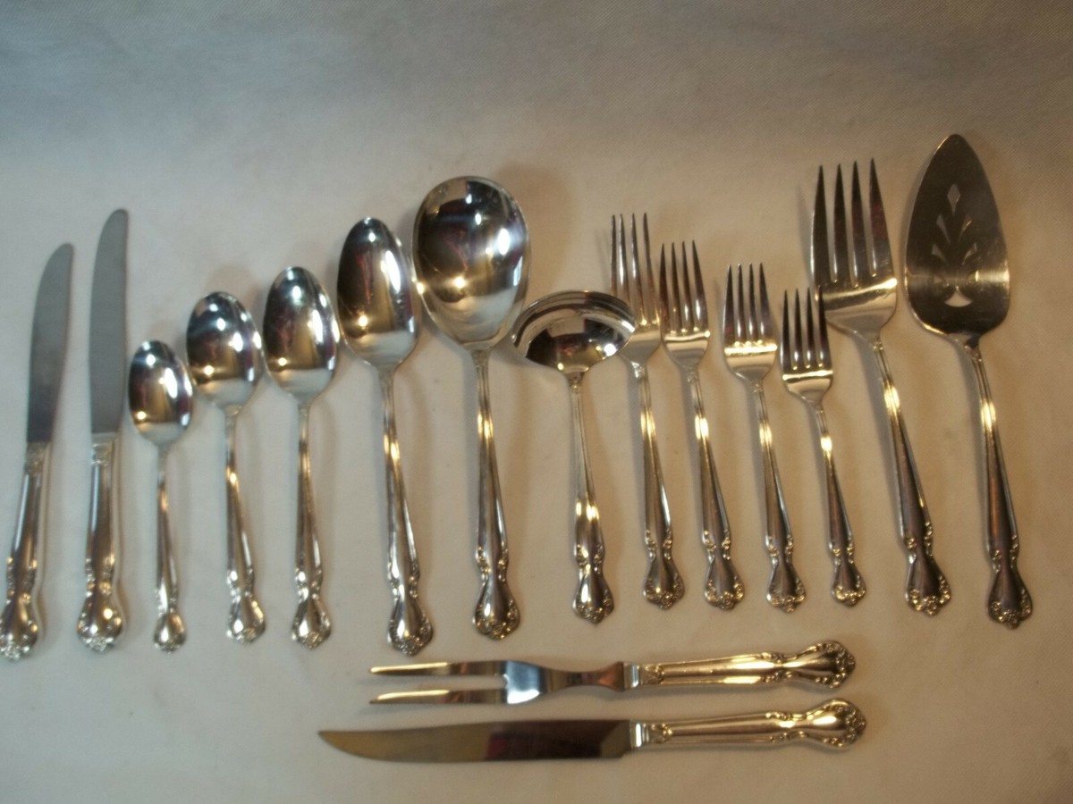 Rogers & Bro DAYBREAK/Elegant Lady Silverplate Flatware 1952 VGC