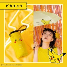 Pokemon pikachu Folding umbrella Anti-UV Sun/Rain Compact Wpc. 200g From Japan