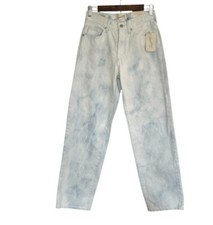 Universal Thread Women  s Jeans Size 2R Blue White Denim 90  s Baggy Pockets NWT