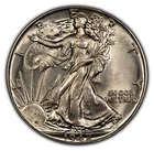 1942 50c Walking Liberty Silver Half Dollar - Flashy BU Coin - SKU-B2479
