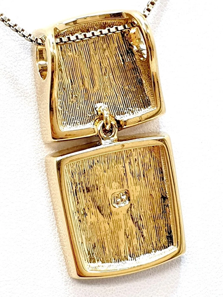 Pierre Lang seltene Anhänger 2-tlg. Emailliert & rhodium Gold – alte Kollektion - Bild 4 von 4