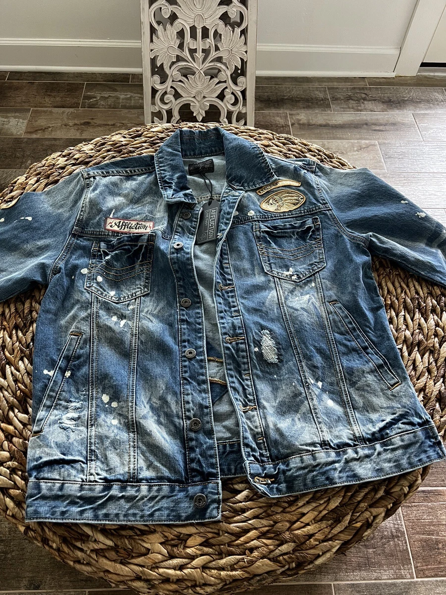 Affliction denim cheap jacket
