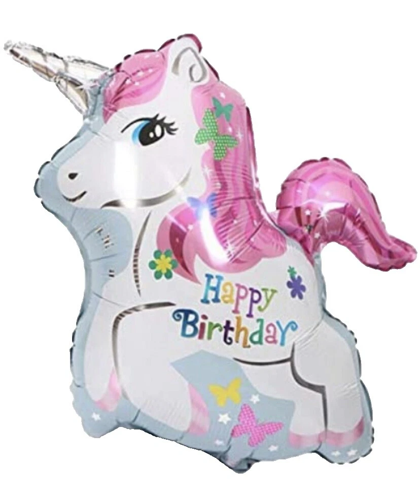 Globos de cumpleaños de los unicornios