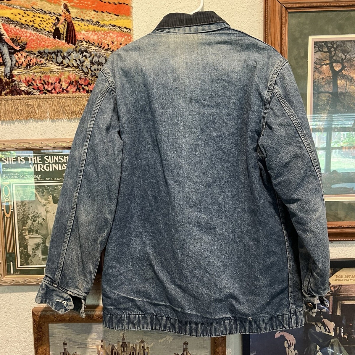 ジャケット・アウター 60s 70s sears denim jacket work jacket Vintage 60's/70's Sears RARE Work Leisure Plaid Lined Denim