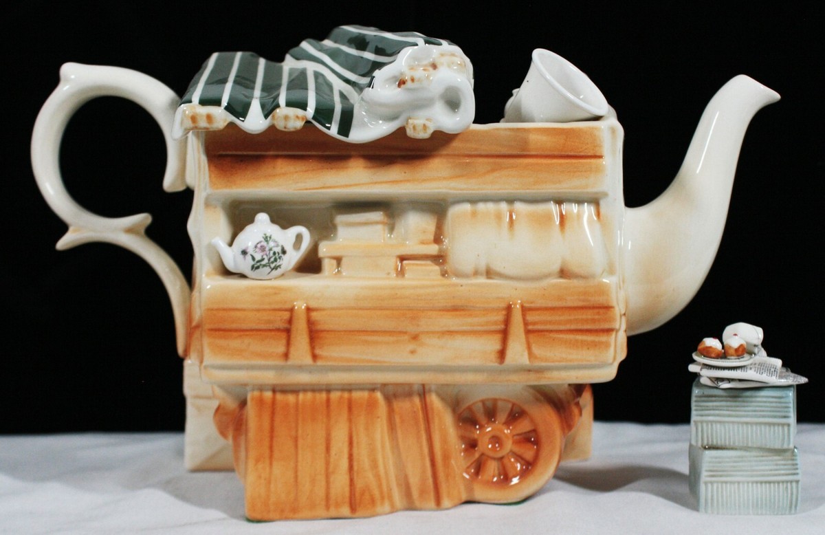 RARE! CARDEW PORTMEIRION CHINA MARKET BOTANICAL GARDEN STALL LARGE