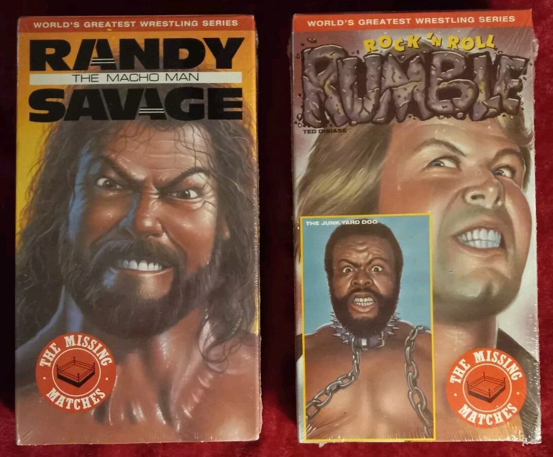Worlds Greatest Wrestling Series Missing Matches VHS Lot Macho Man
