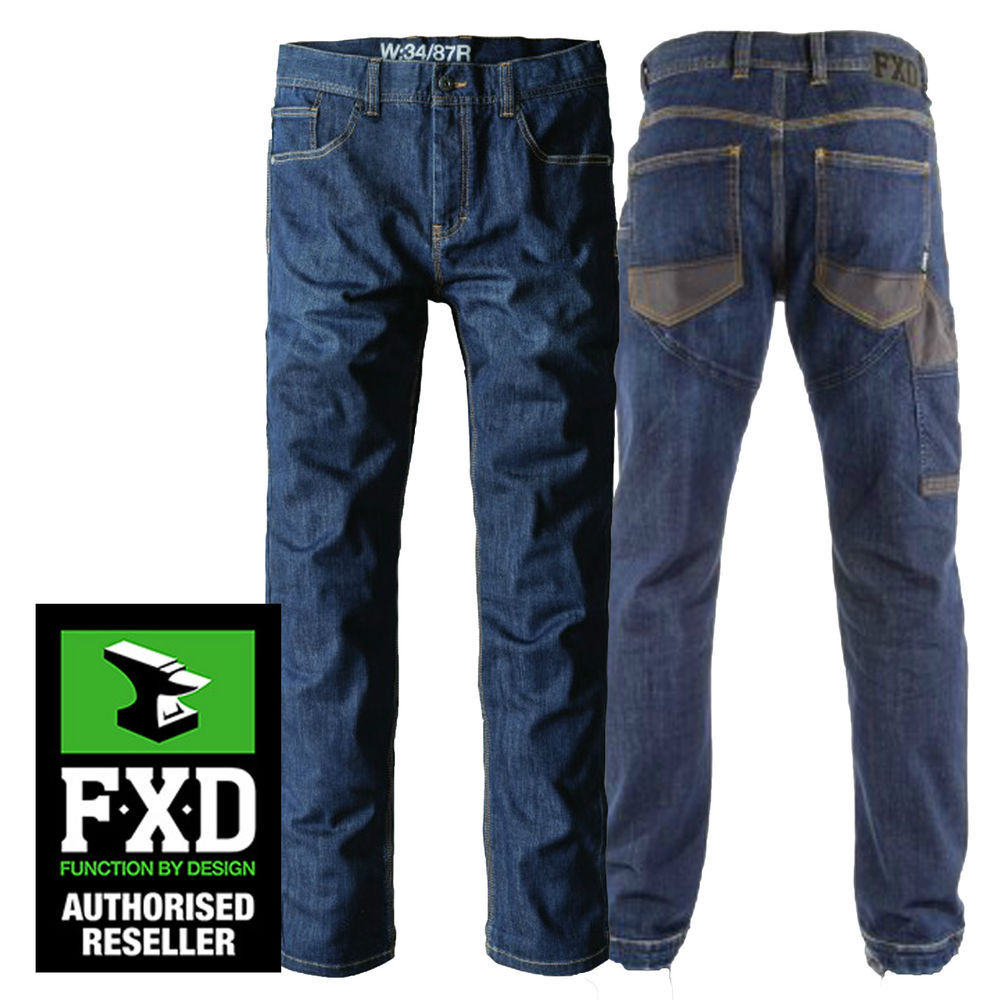 FXD Denim Work Jeans / Trousers Super Tough multipocket work denim