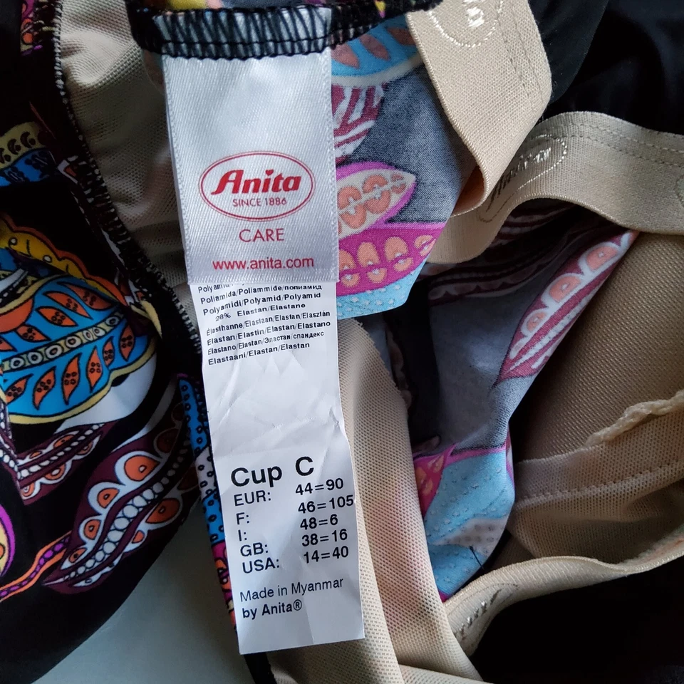 Maiô ANITA One Piece paisley tamanho 14 xícara C - Imagem 4 de 4