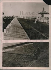 1923 Press Photo Swift mechanical rabbit being chased by hounds