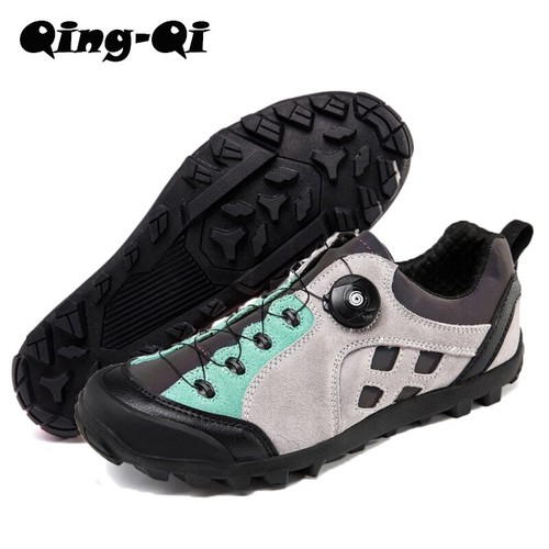 Herren MTB Fahrradschuhe Mit SPD Stollenschuhe Atmungsaktiv Kies Rennrad Sneaker - Bild 4 von 27
