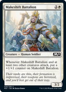 Makeshift Battalion x4 - Magic Core Set 2021 - NM-Mint, English - Magic Core Set