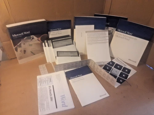 SETS OF 5.25" Floppy Disk + BOOKS FOR MICROSOFT WORD 5