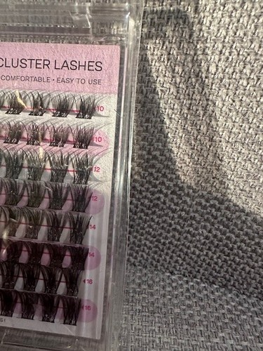 CALAILIS Lash Clusters DIY Lash Extensions 96 Pcs Lashes HD01 10 12 14 16 Mix - Picture 2 of 6