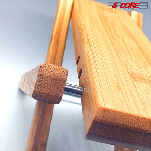 5Core Wooden Guitar Foot Stool 3 Level Adjustable Leg Rest Classical Footrest - Picture 8 of 11