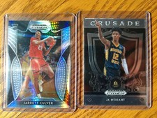 2019 Panini Prizm Draft Picks Hyper #7 Jarrett Culver /75 & Ja MORANT Crusade RC