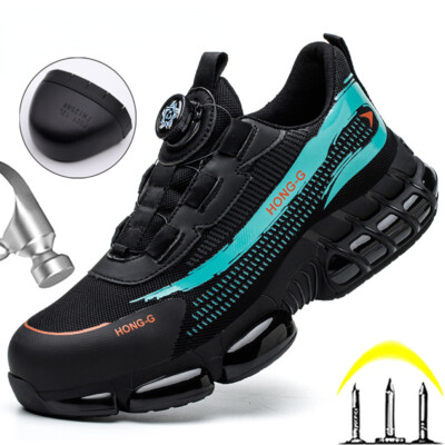 Work Sneakers Steel Toe Shoes Safety Boots Puncture-Proof Indestructible Shoes