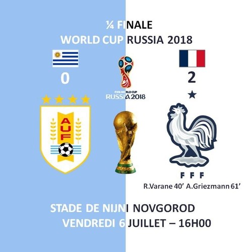 7 MAGNETS FOOTBALL SOUVENIR PARCOURS EQUIPE DE FRANCE WORLD CUP RUSSIA 2018 - Picture 3 of 7