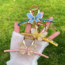 3PCS Butterfly Women Hair Claws Luxury Hair Clips Barrette Headwear Hair Clips
