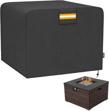 Heavy Duty 420D Square Fire Pit Cover for 28-32 Inch Fire Pit Table New