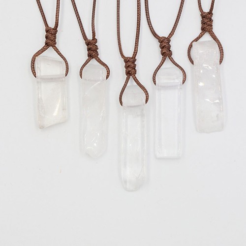1 Pc Gift Natural Stone Anemousite Agate Lapis Lazuli Necklace Obsidian Pendant - Picture 28 of 28