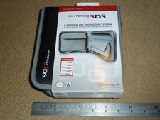 NINTENDO 2DS 3DS XL OFFICIAL CONSOLE ZIP FOLIO CARRY CASE BRAND NEW! Black Grey