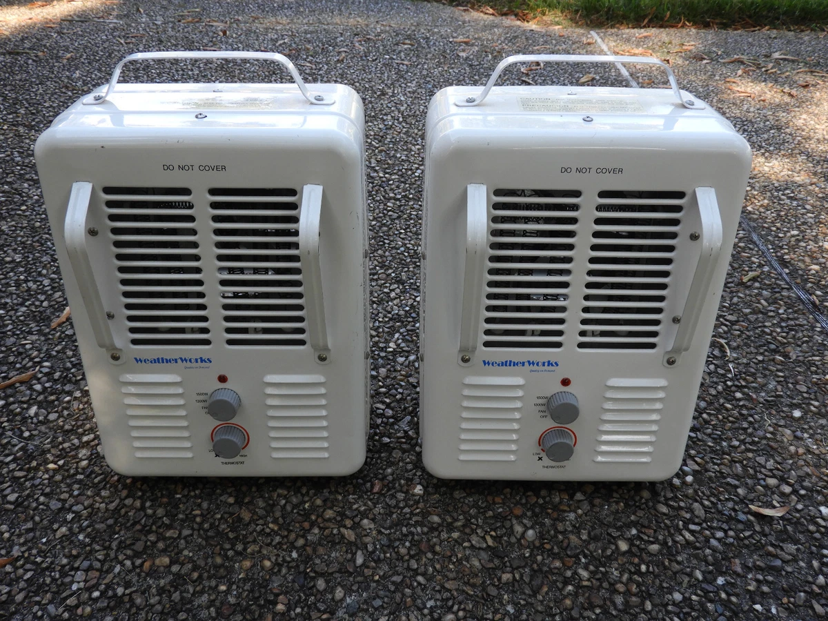 2 WeatherWorks CH-748 (07201) Electric Indoor Space Heater 1300/1500 Watts  Each | eBay