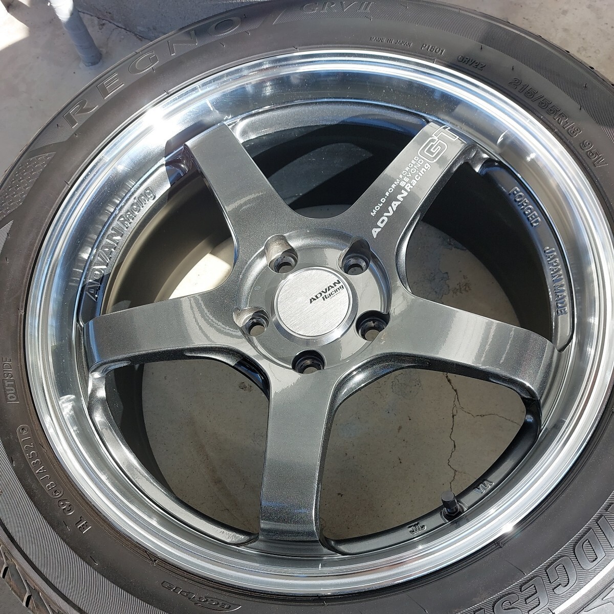 JDM ADVAN Racing GT 18x7.5+45 5x114.3 73mm Set4 wheels JAPAN