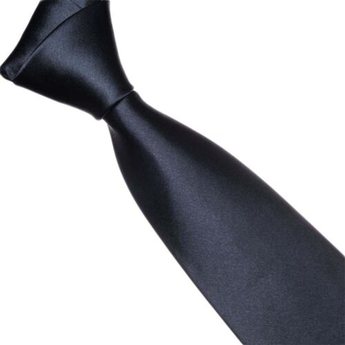 Mens Formal Casual Wedding Groomsmen Solid Plain Colour 8 or 10cm Necktie Ties - Picture 25 of 92