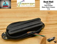Artec Ceramic Pickup Tele Electric Guitar Black Rail Neck Humbucker