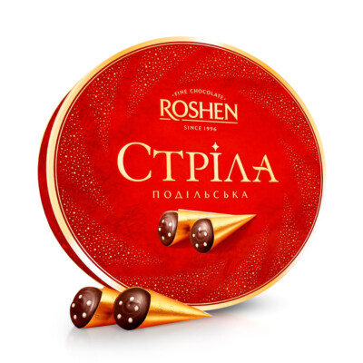 Pralinen - Strela Podolskaja, mit Weichkaramellfüllung, 200 g Конфеты шоколадные