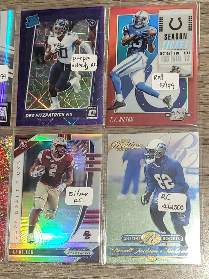 NFL LOT OF 40 CARDS AUTO JERSEY PATCH RC SP PRIZM SERIAL d /25 /49