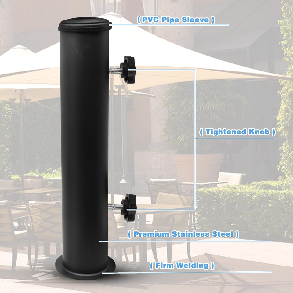 Umbrella Pole Replacement Umbrella Mount, Metal Deck Umbrella Holder
