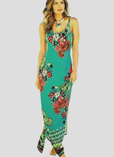 KALEIDOSCOPE FLORAL MAXI DRESS SIZE 8 NEW