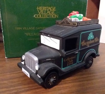 Dept 56 1994 Snow Village VILLAGE GATHERING SP Ed Express Van THE LEMON TREE