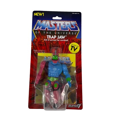 Super7 MOTU Trap Jaw Action Figure. New/ Factory Sealed/Unpunched (2019)