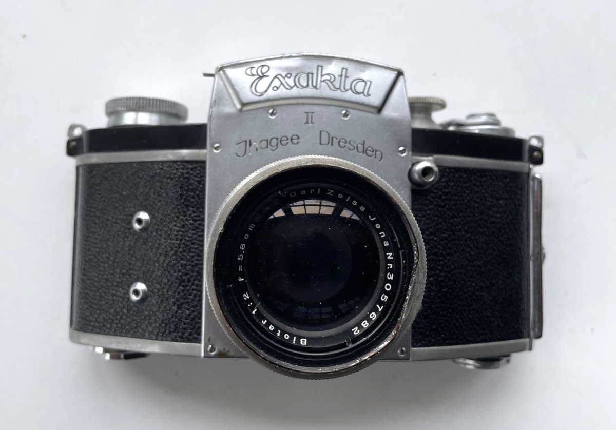 Vintage Camera Exakta II Leather Case Zeiss Movie Theater Prop | eBay