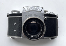 Vintage Camera Exakta II Leather Case Zeiss Jena Biotar 1:2 5.8cm f 5.8cm lens