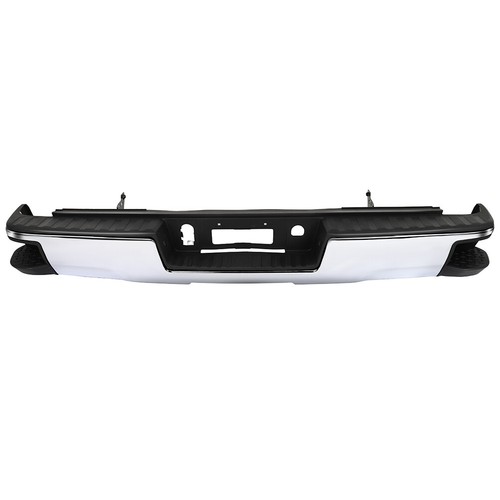 Chrome Rear Step Bumper Assembly for 2014-2018 Chevy Silverado GMC Sierra 1500 - Picture 8 of 23
