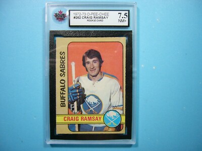 1972/73 O-PEE-CHEE NHL HOCKEY CARD #262 CRAIG RAMSAY ROOKIE RC KSA 7.5 ...