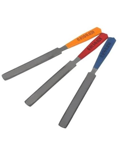 Metallor Guitar Nut File Set Double Edge Nut Slotting File For Electric 