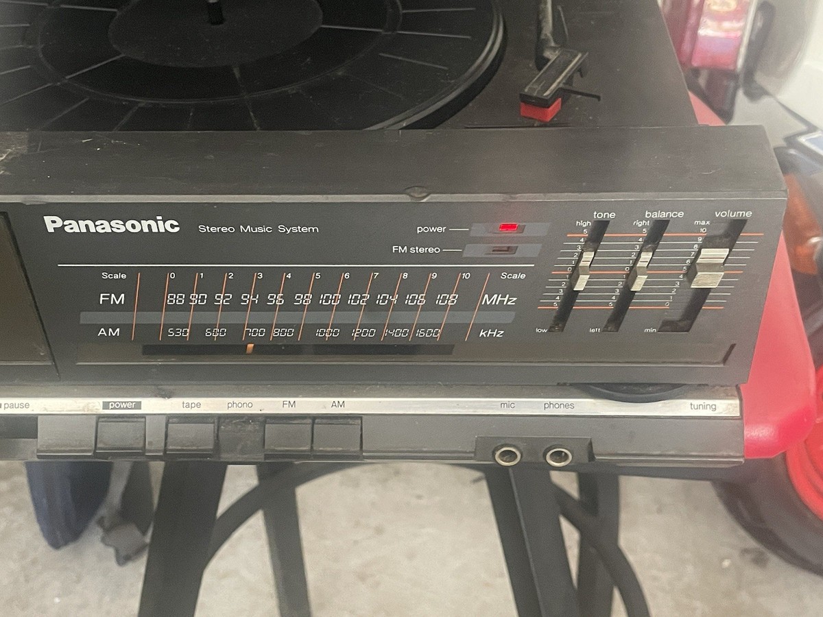 Panasonic SG-X7 Stereo Music System, Tape Player, AM/FM, Turntable