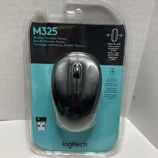 Logitech M325 Wireless Portable Mouse, Brand New Sealed Black