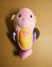 Fisher Price Ocean Wonders Sooth  Glow Pink Seahorse Musical Plush Toy
